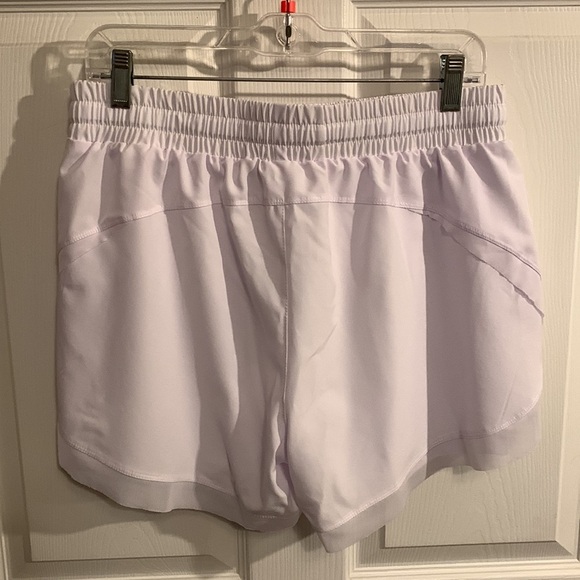 NEW Halara Drawstring Contrast Mesh 2-in-1 Shorts Color White - Picture 2 of 10